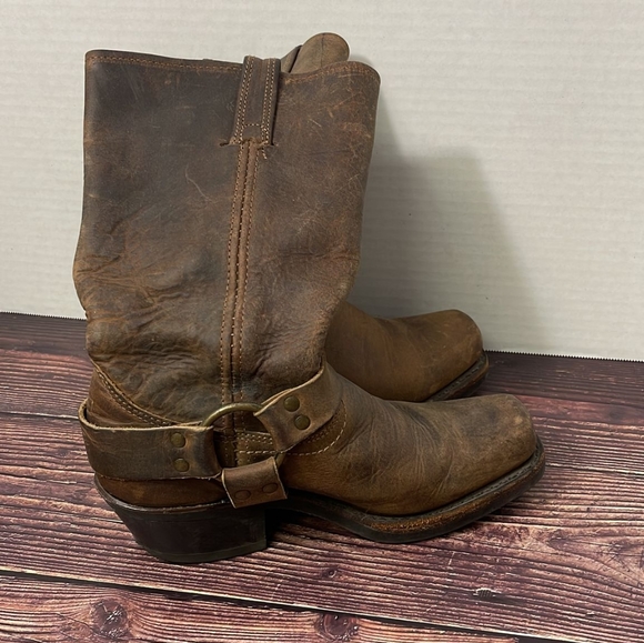 Frye Shoes - FRYE Harness Moto Distressed Vintage Boots